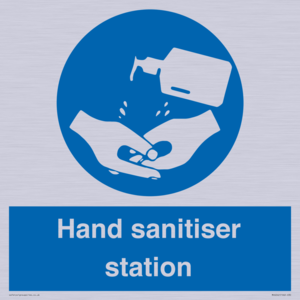 Hand sanitiser station
